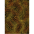 Flannel - Jungle Soul - Leopard Spots, Black on Gold